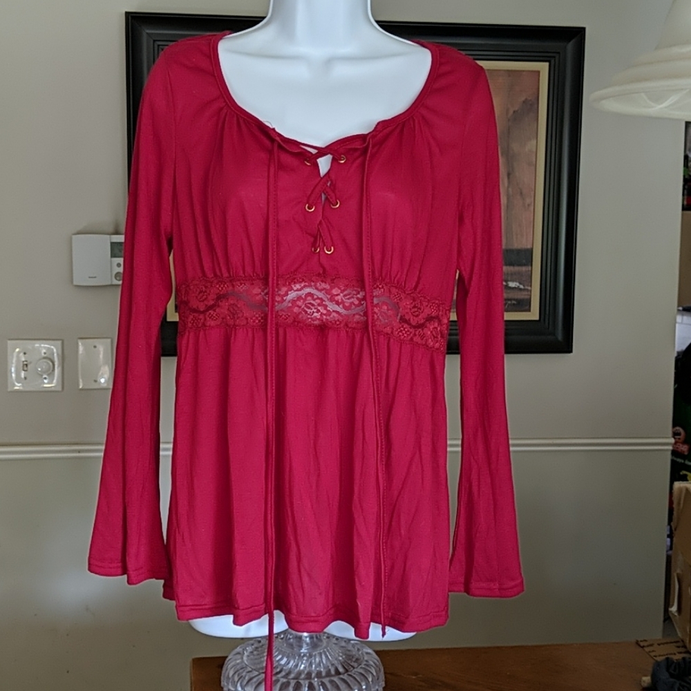 Final sale • Stretchy mulberry  top